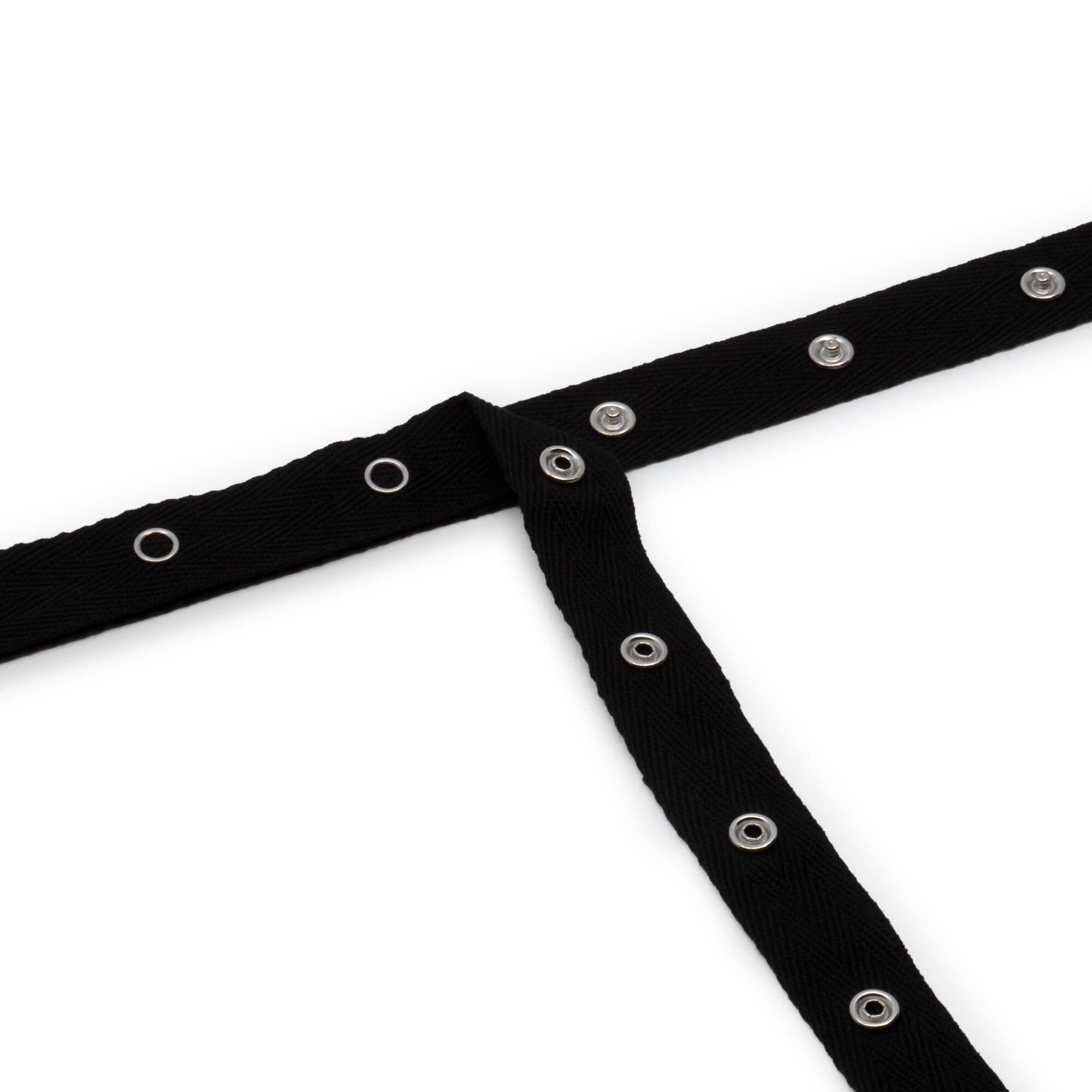 Dritz® Black Cotton 12 Snap Tape, 8yd.